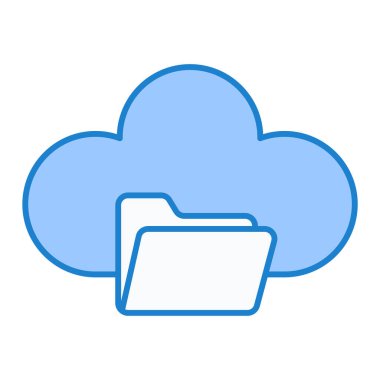 Bulut hesaplama teknolojisi vektör çizimi