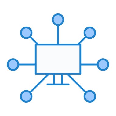 ağ paylaşım simgesi çizimi