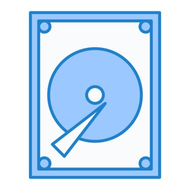 Tek izole edilmiş simge ögesinin vektör illüstrasyonu