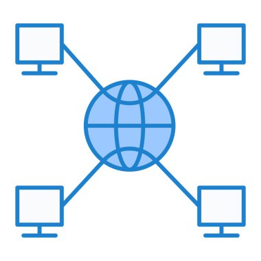 ağ paylaşım simgesi çizimi