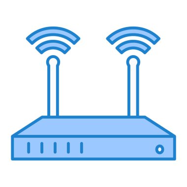 router simgesi vektör illüstrasyonu