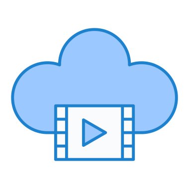 Bulut hesaplama teknolojisi vektör çizimi