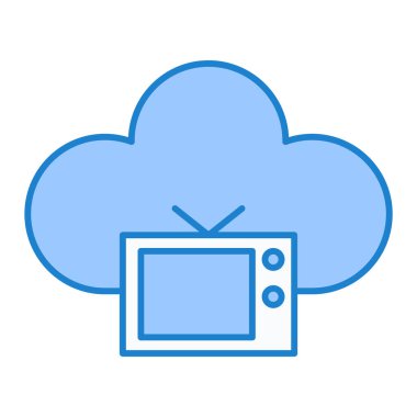 Bulut hesaplama teknolojisi vektör çizimi