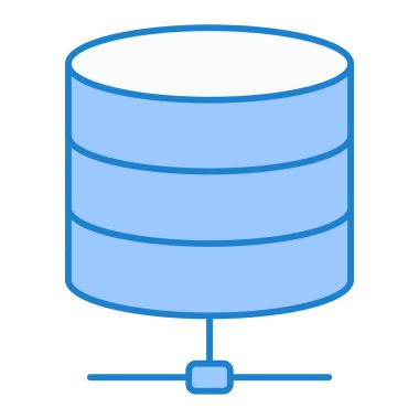 veritabanı. Web simgesi basit illüstrasyon