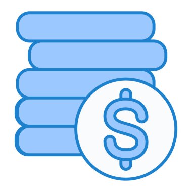 Dolar Sikkeleri. Basit illüstrasyon