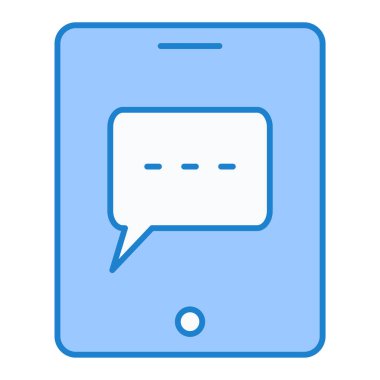 Sohbet simgesi vektör illüstrasyonu