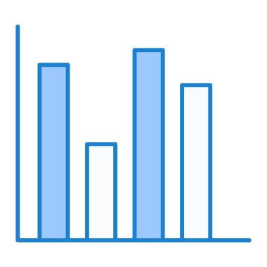 Bir çubuk grafiğinin vektör çizimi