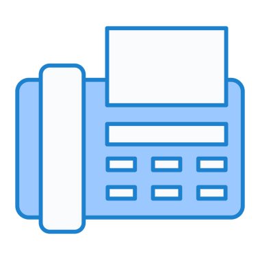 faks simgesi vektör illüstrasyonu