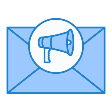 ileti vektör renk çizgisi simgesi