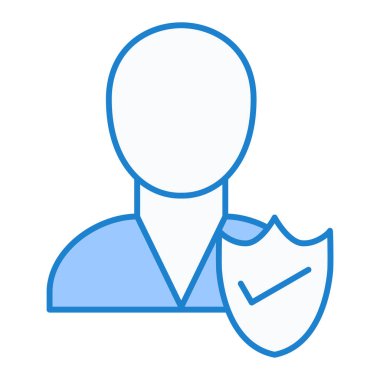 güvenlik simgesi vektör illüstrasyonu