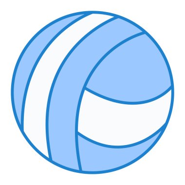 Voleybol ikonu. İnternet için tenis raket vektör simgelerinin özet çizimi