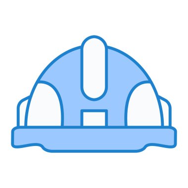 Kask simgesi vektör illüstrasyonu