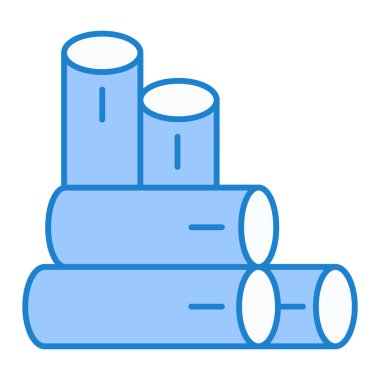 Petrol varili ikonu. Web için su borusu vektör simgelerinin özet çizimi
