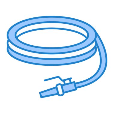 Su hortumu ikonu. Web için boru vektör simgelerinin özet çizimi