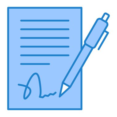 Belge. Web simgesi basit illüstrasyon