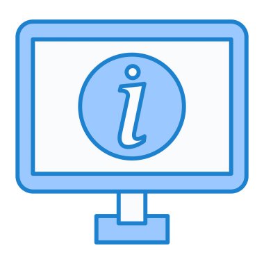 Bilgi simgesi vektör illüstrasyonu