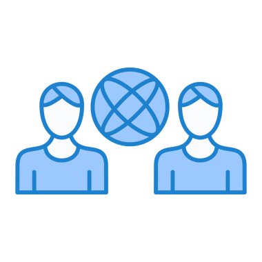 İnsan simgesinin vektör illüstrasyonu