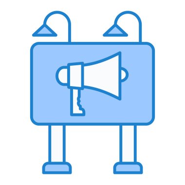 megafon vektör çizimi, simge ögesi arkaplanı