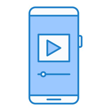 Ekran vektör illüstrasyon tasarımlı akıllı telefon aygıtı
