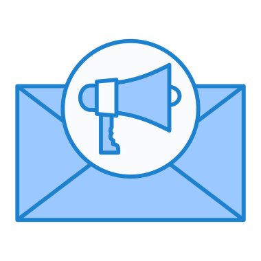 ileti vektör renk çizgisi simgesi