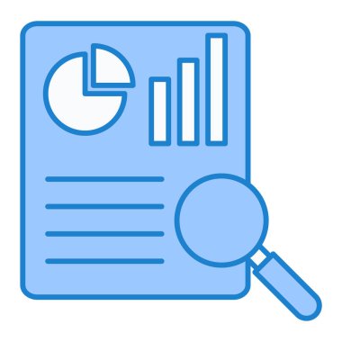 Analiz. Web simgesi basit illüstrasyon