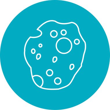 Bir gezegen simgesinin vektör illüstrasyonu