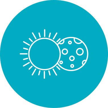 Güneş Simgesi Vektör illüstrasyonu