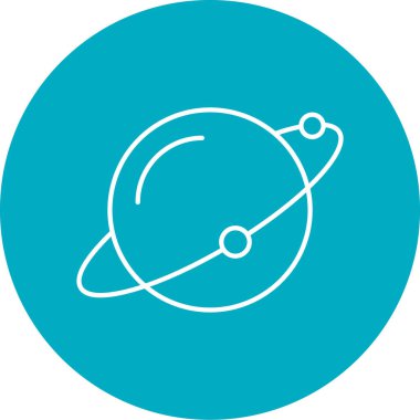 Uzay simgesi vektör illüstrasyonu