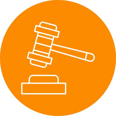Hukuk simgesinin vektör illüstrasyonu