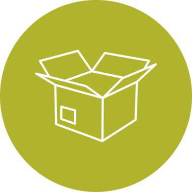 kutu simgesi, vektör illüstrasyonu