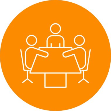 İnsanların vektör illüstrasyonu ve iş simgesi