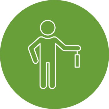 İnsan simgesinin vektör illüstrasyonu