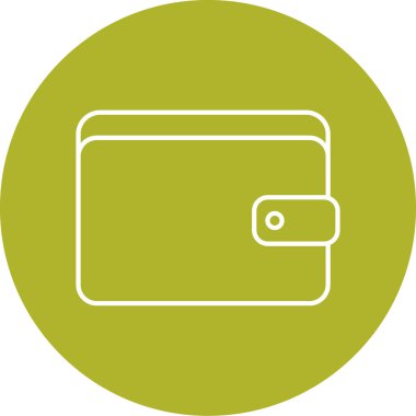 cüzdan ikonu vektör illüstrasyonu