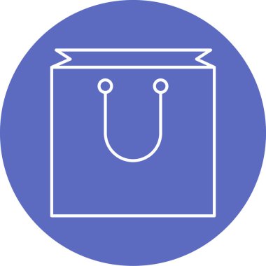 Vektör alışveriş torbası simgesi