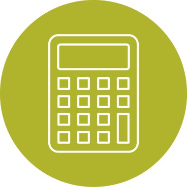 hesap makinesi simgesi vektör illüstrasyonu