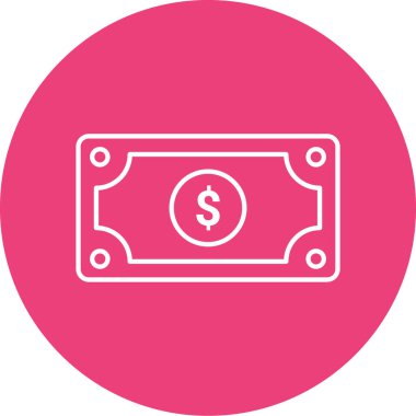 Para simgesinin vektör illüstrasyonu