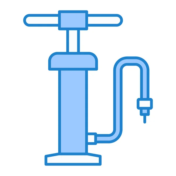 水泵图标 概述管道矢量的说明 孤立的轮廓背景 — 图库矢量图片