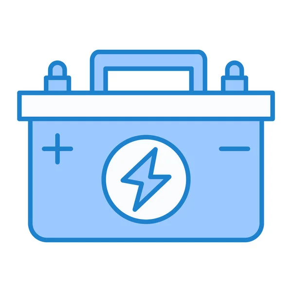 Ícone Bateria Ilustração Simples Ícones Vetor Carro Para Web — Vetor de Stock