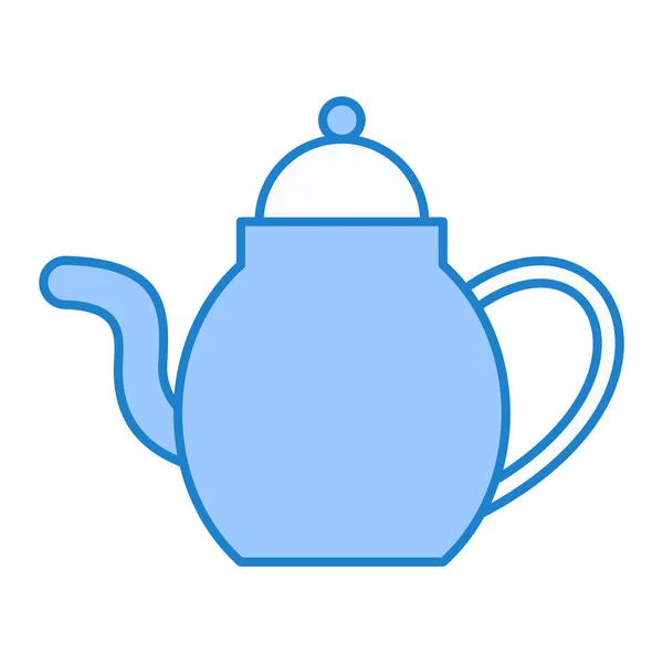 Ícone Bule Esboço Ilustração Ícones Vetor Panela Chá Para Web — Vetor de Stock