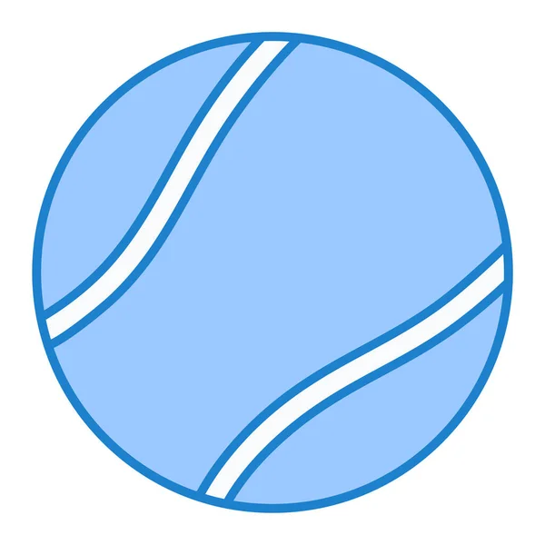Egy Teniszlabda Ikon Illusztrációja — Stock Vector