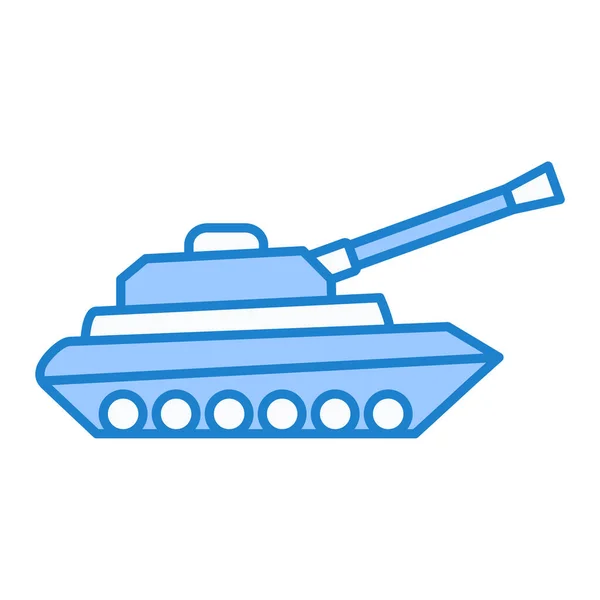 Ícone Tanque Militar Ilustração Vetorial — Vetor de Stock