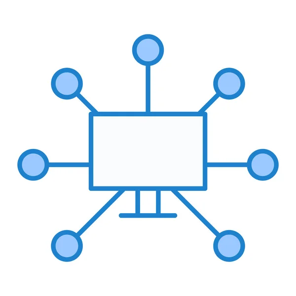 Network Sharing Icon Vector Illustration — Stock Vector