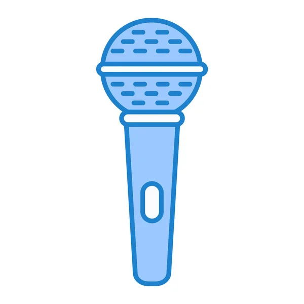 Vektorová Ilustrace Ikon Mikrofonu — Stockový vektor