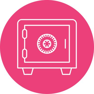 Modern güvenlik simgesinin vektör illüstrasyonu