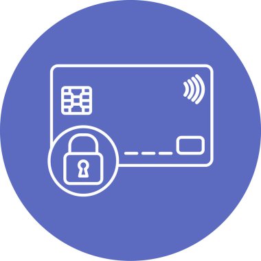 Kredi kartı simgesinin vektör çizimi