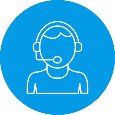 Çağrı merkezi ikon vektör illüstrasyonu