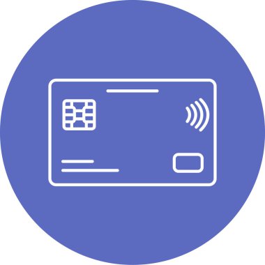 Kredi kartı vektör simgesi