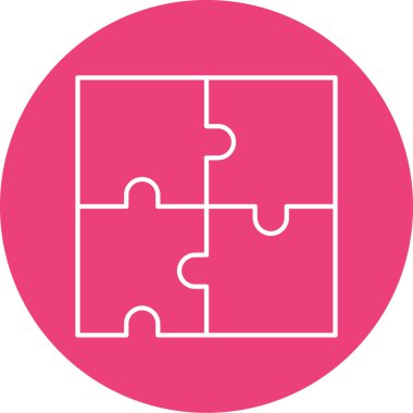 Bulmaca simgesi vektör çizimi