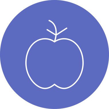 Elma. Web simgesi basit illüstrasyon