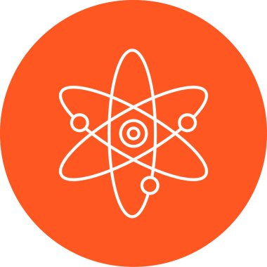 atom. Web simgesi basit illüstrasyon